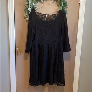 Free People 3/4 Sleeve Lace Dress